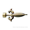 Sword head curtain rod